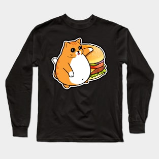 chonky orange cat Long Sleeve T-Shirt